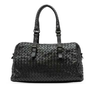 Black Bottega Veneta Nappa Intrecciato Handbag