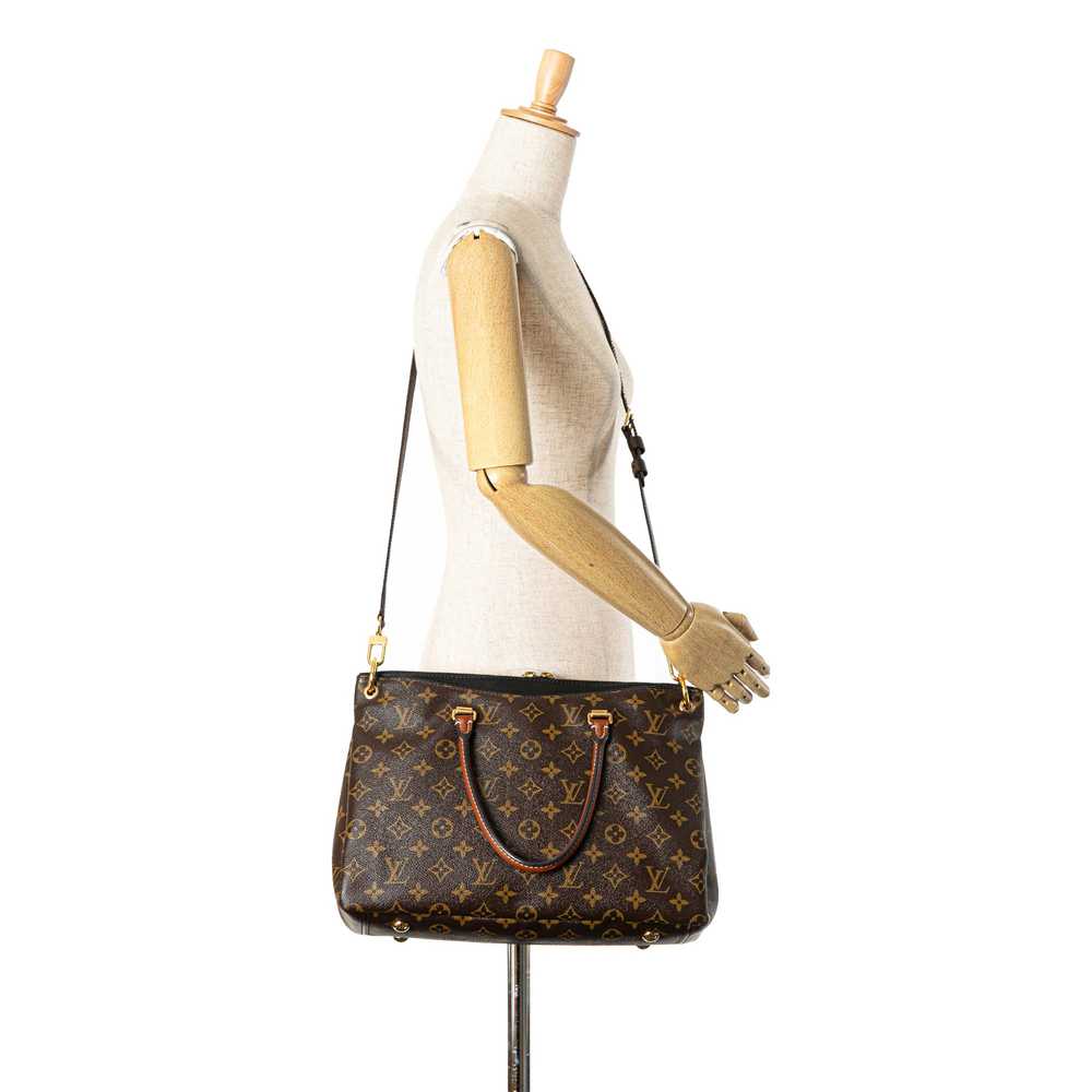 Brown Louis Vuitton Monogram Pallas MM Satchel - image 6