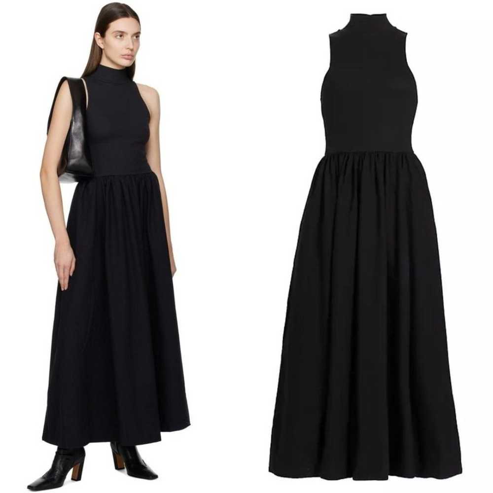 Reformation Black Sai Fit and Flare Maxi Dress XL - image 1