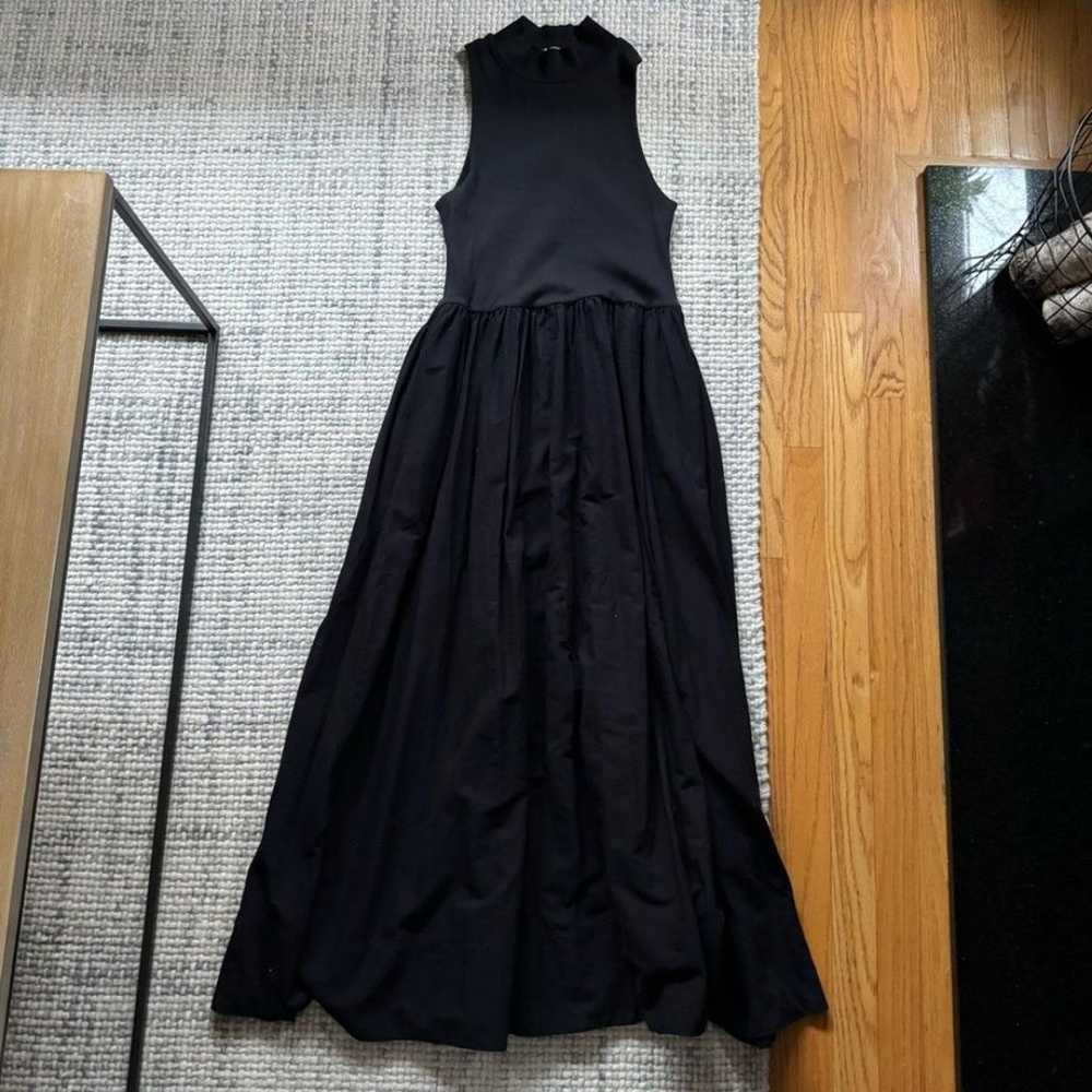 Reformation Black Sai Fit and Flare Maxi Dress XL - image 2