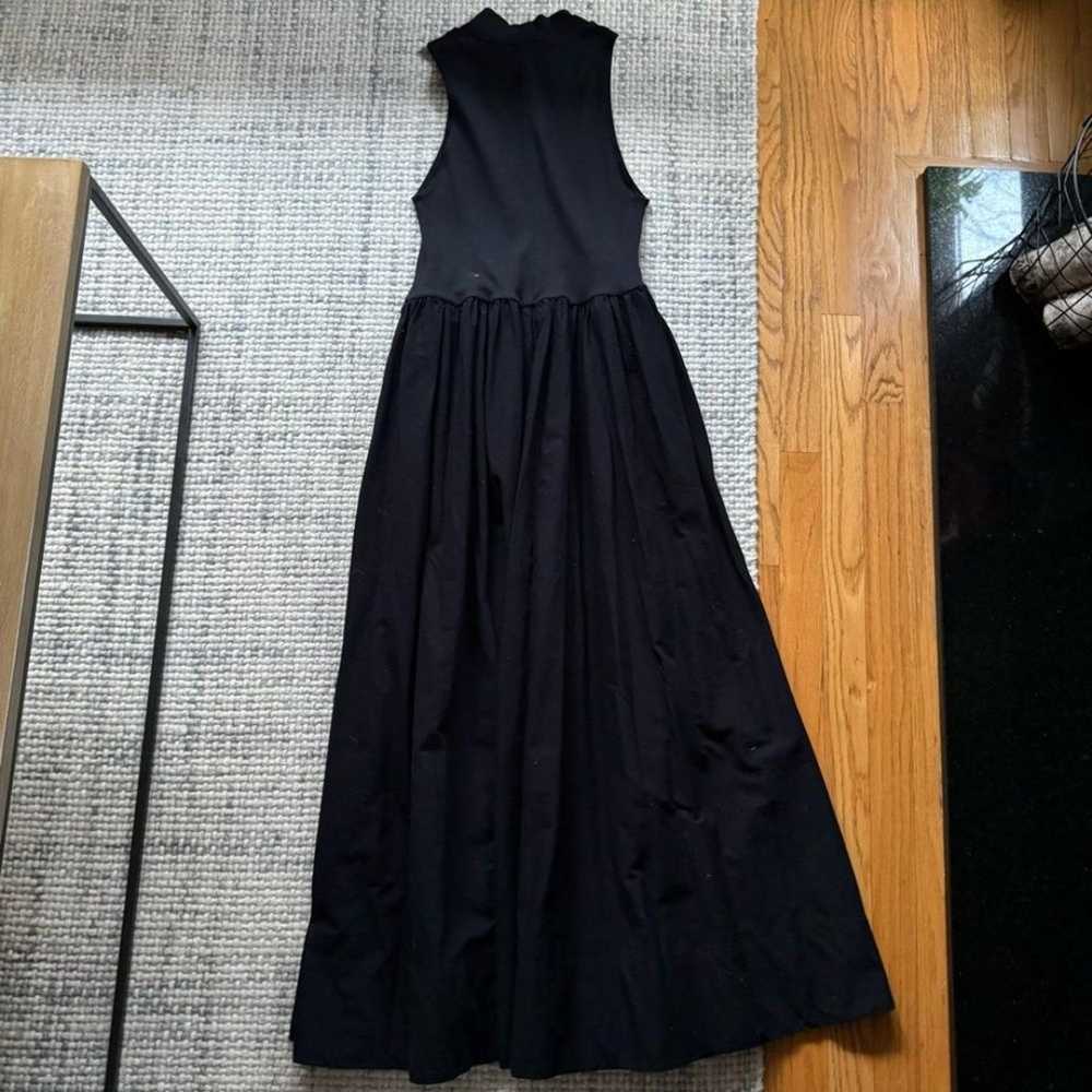 Reformation Black Sai Fit and Flare Maxi Dress XL - image 6