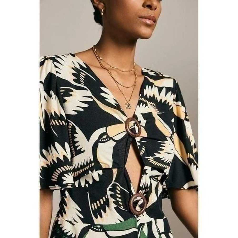 NEW Farm Rio Anthropologie Botanical Toucan Jumps… - image 2