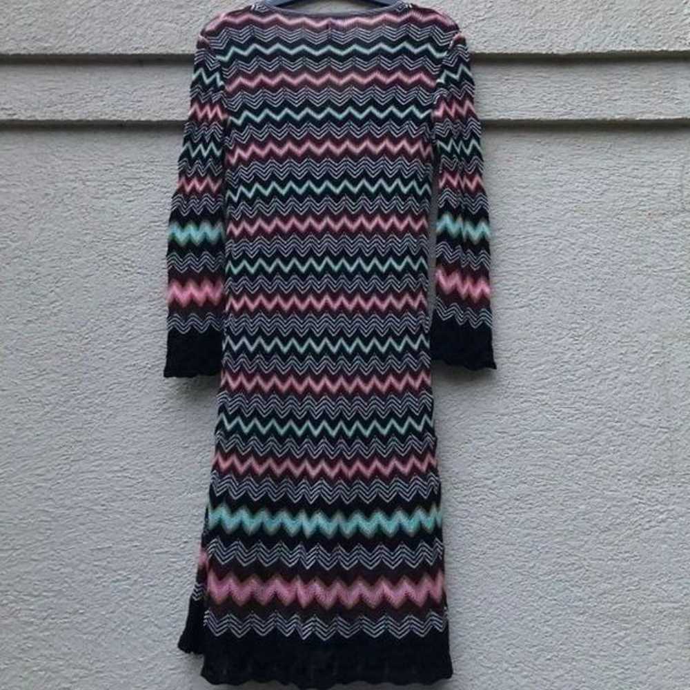 M Missoni Chevron Classic V-Neck Multicolor Dress… - image 2