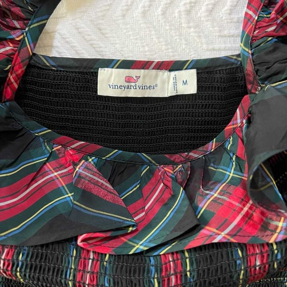 Vineyard Vines Tartan Ruffle Dress M NWOT - image 3