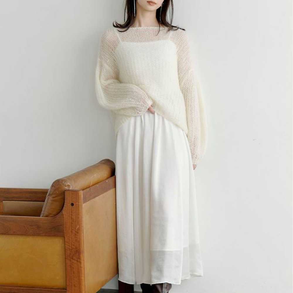 SNIDEL Mohair Knit Camisole Dress Set - image 2