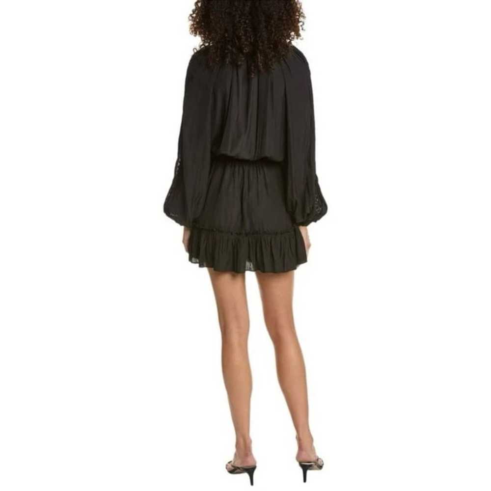 RAMY BROOK Black Christie Blouson Mini Dress Long… - image 3