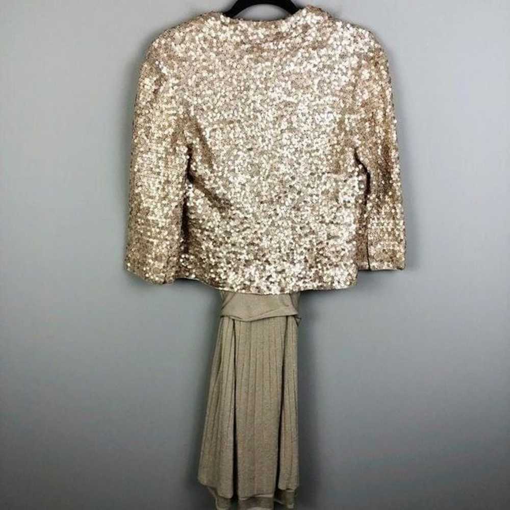 Iisli Matte Gold Sequin Dress/Jacket Set - image 9