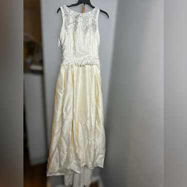 Pronovias Costura Barcelona 100% silk 90s VTG ivor