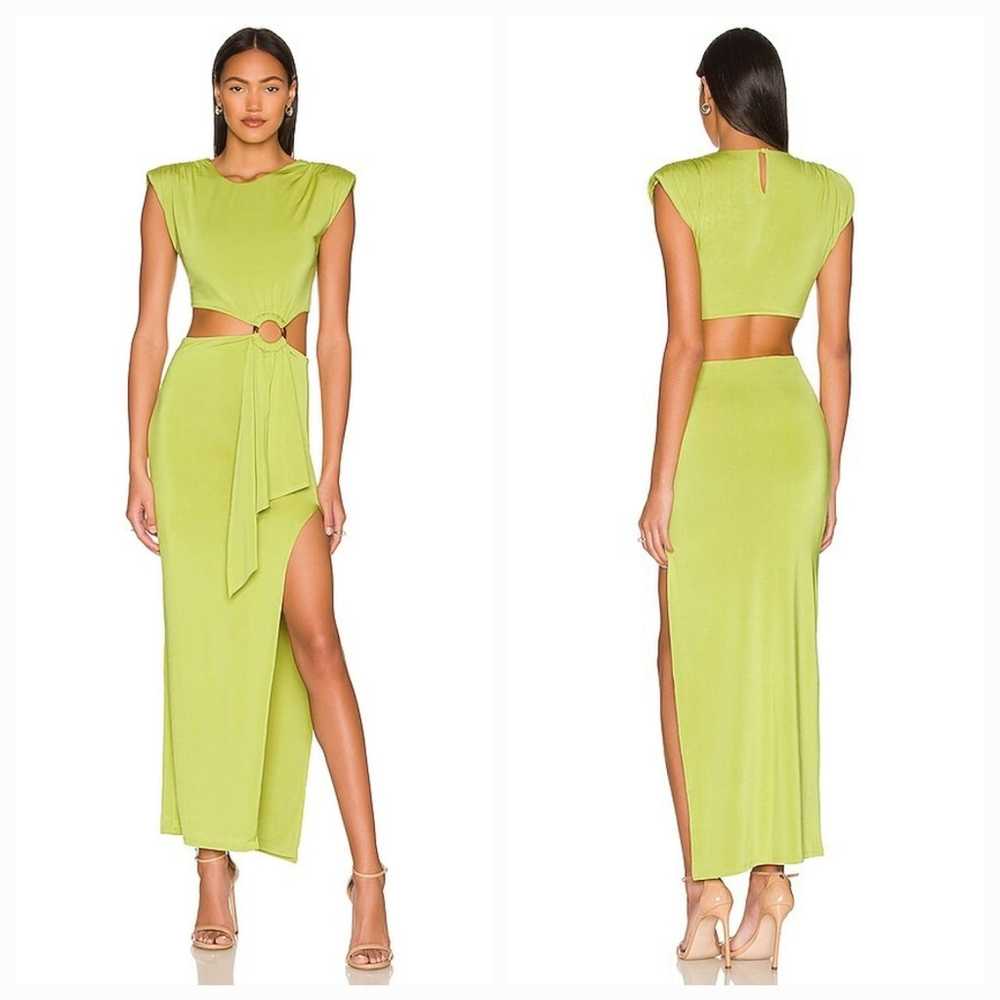 Lovers and Friends Encore Dress in Chartreuse Gre… - image 1