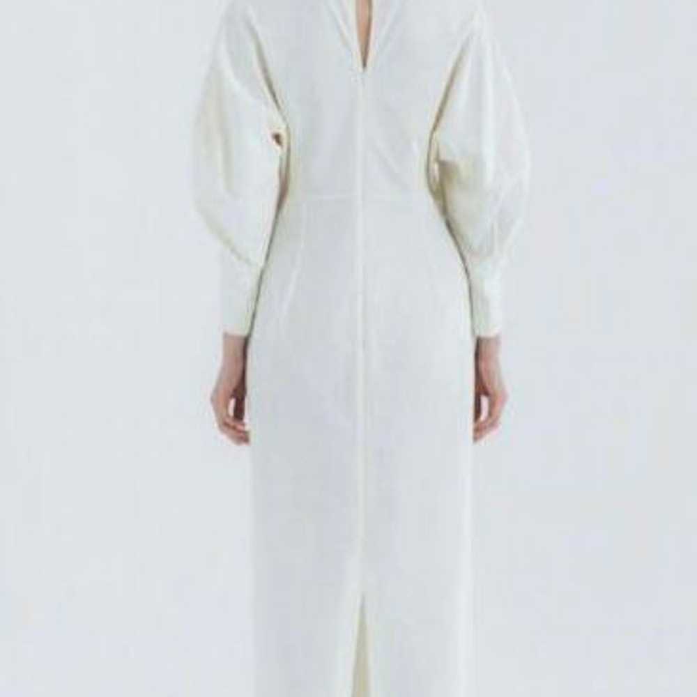 mame kurogouchi Cotton Jersey Dress White - image 2