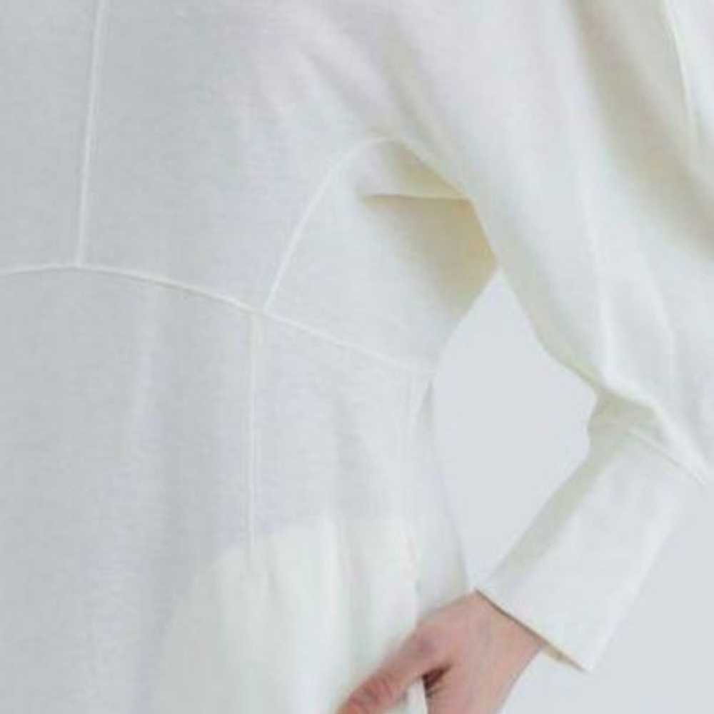 mame kurogouchi Cotton Jersey Dress White - image 3