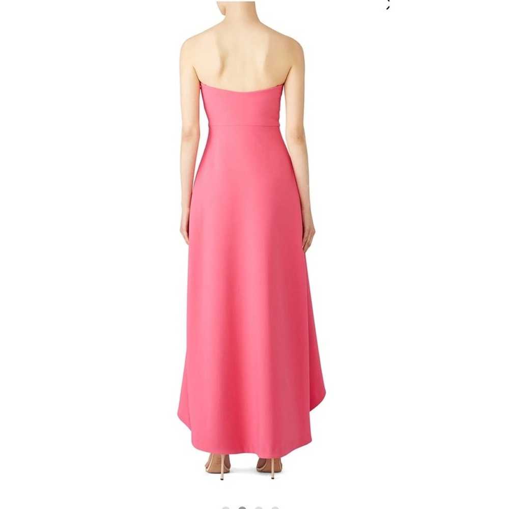 Likely Pink Crepe Strapless High Low Lovelle Gown - image 2