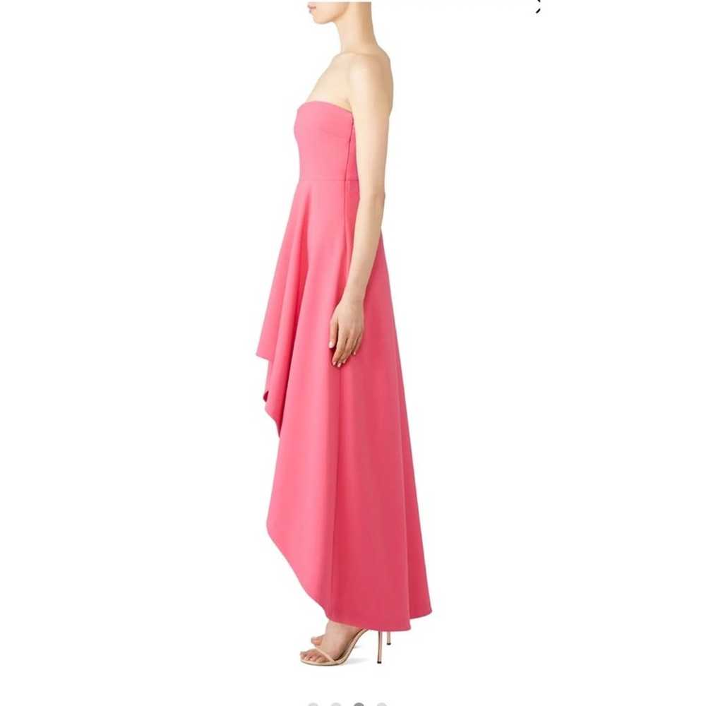 Likely Pink Crepe Strapless High Low Lovelle Gown - image 4