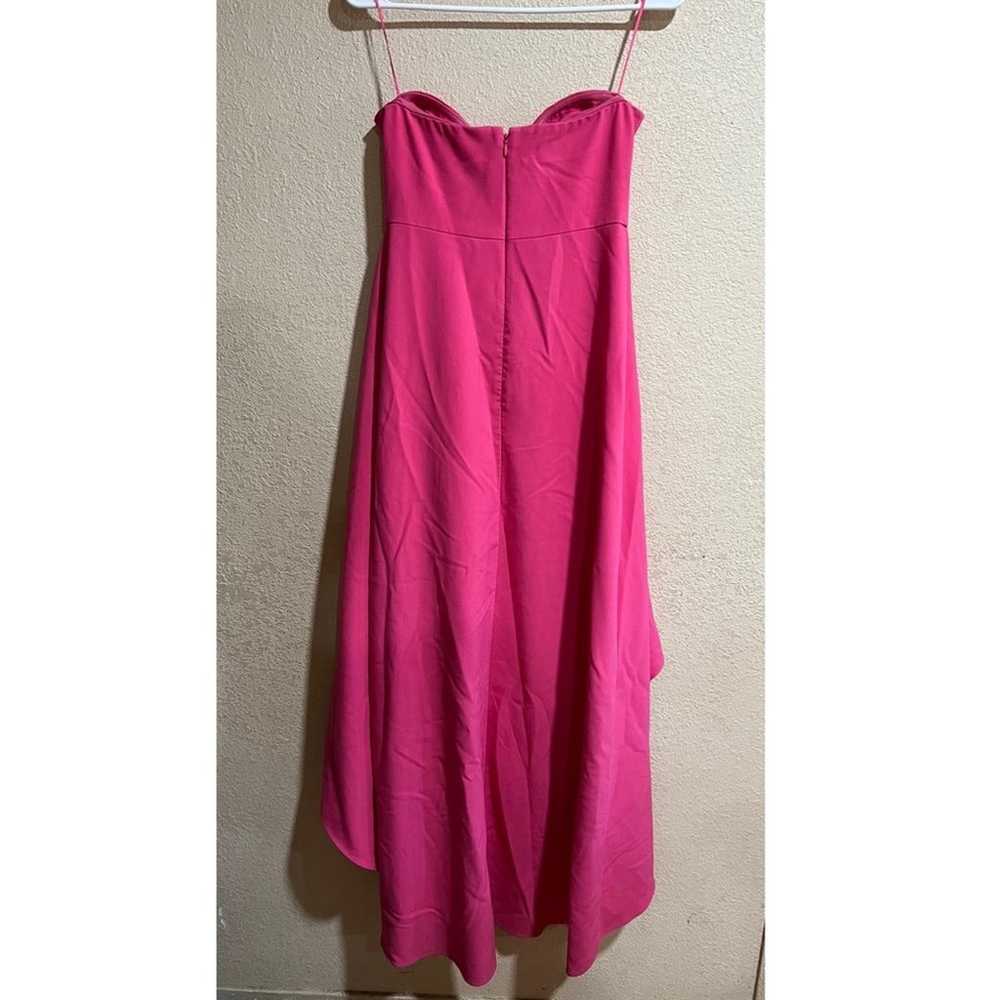 Likely Pink Crepe Strapless High Low Lovelle Gown - image 6