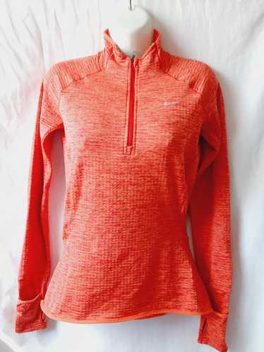 Nike orange pullover sz xs dri fit running top