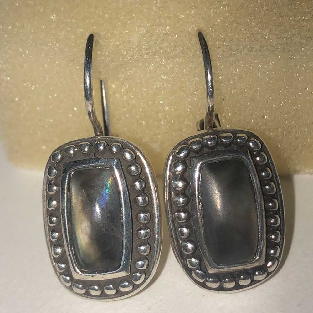 Sterling Silver AS 925 Thailand Abalone Shell Dai… - image 7