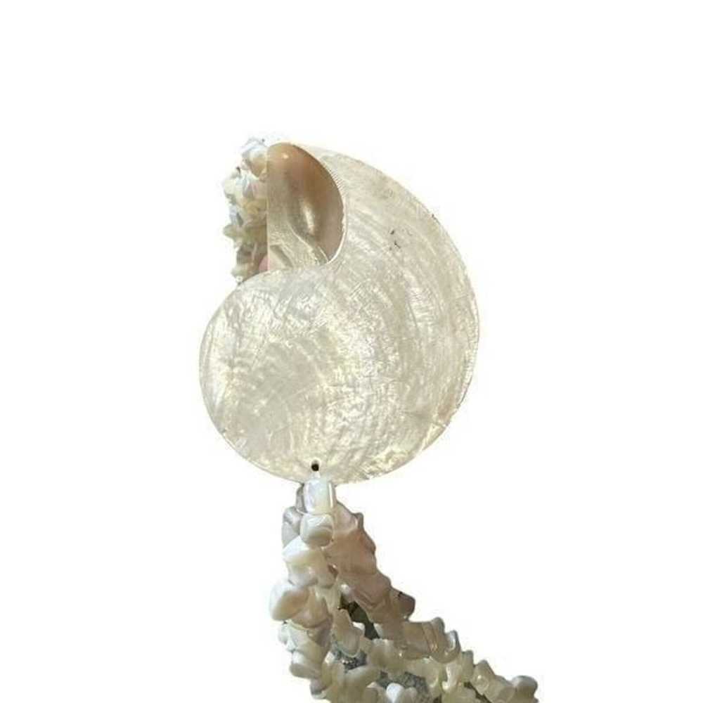 Nautilis Shell Mother Of Pearl Vintage Necklace, … - image 7