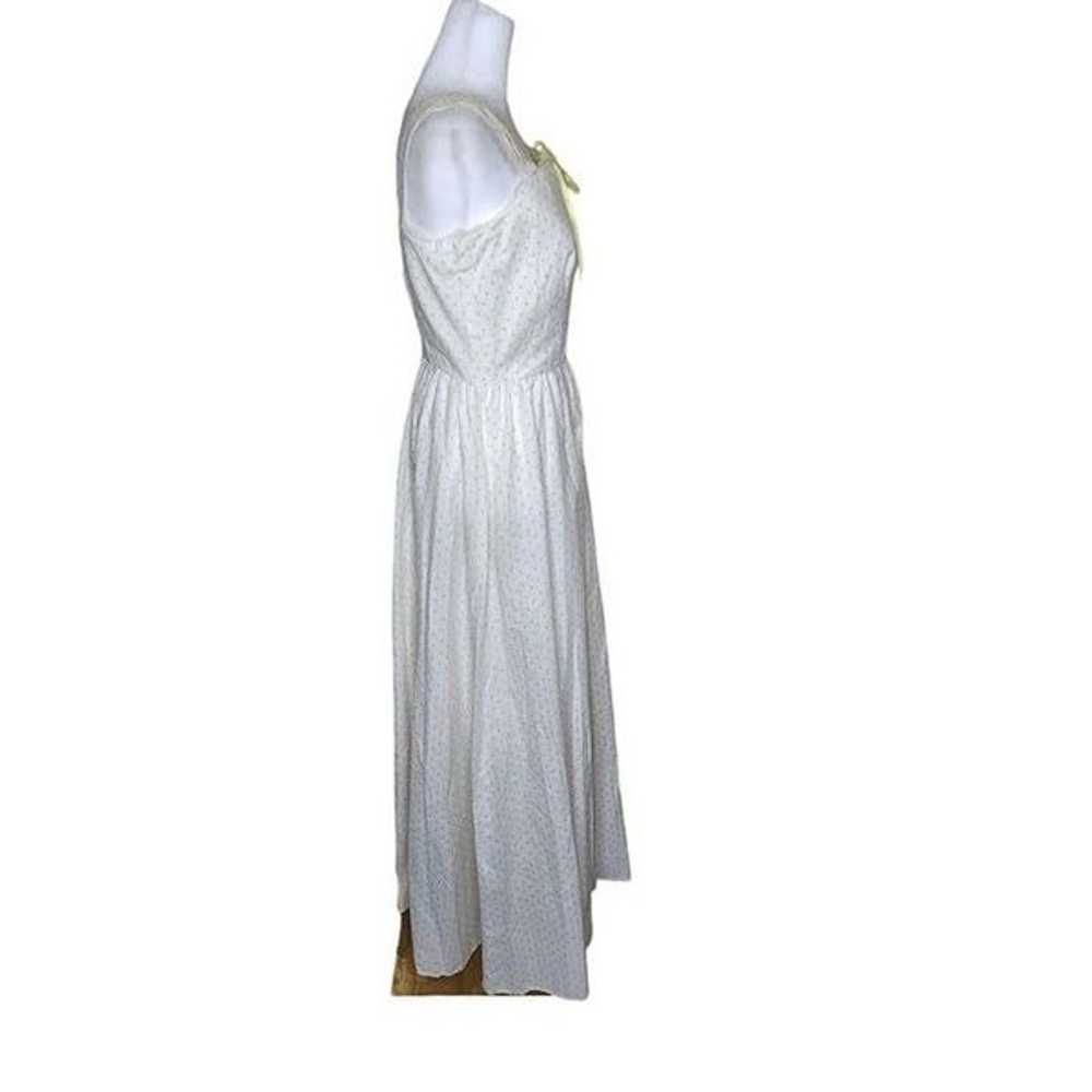 Vintage 70s Strappy Maxi Sweet Summer Dress Women… - image 3