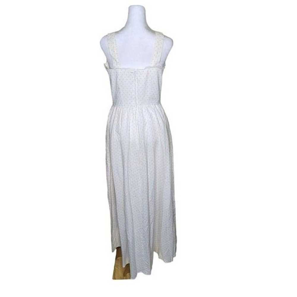 Vintage 70s Strappy Maxi Sweet Summer Dress Women… - image 4