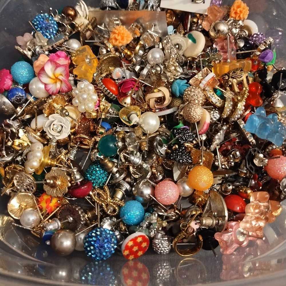 210 stud earrings lot - image 6