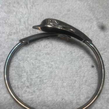 Vintage sterling silver dolphin bracelet