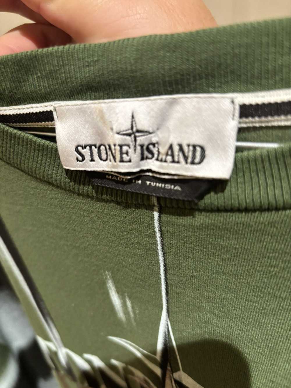 Stone Island Stone Island olive graphic tee 3XL r… - image 6