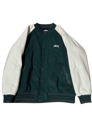 Streetwear × Stussy × Varsity STUSSY GREEN VARSITY