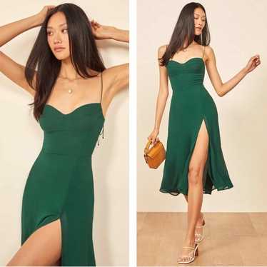 NWT Reformation Juliette Emerald Midi Dress Size outlets 6