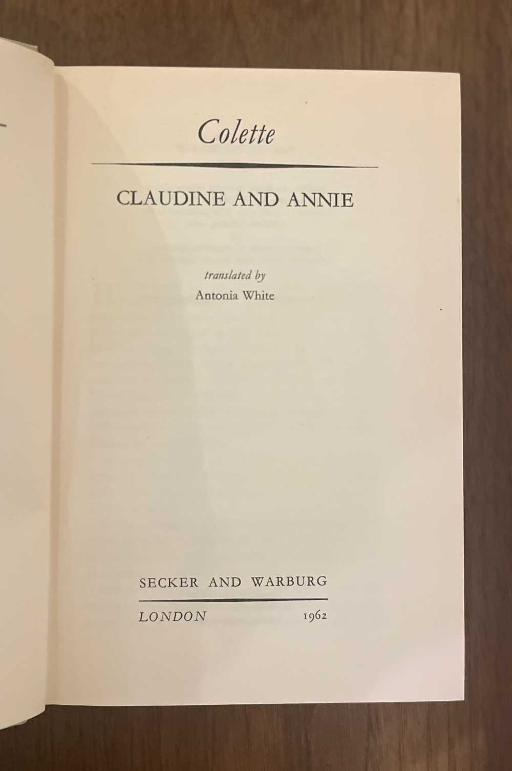 Claudine and Annie by Colette, 1962 - image 4