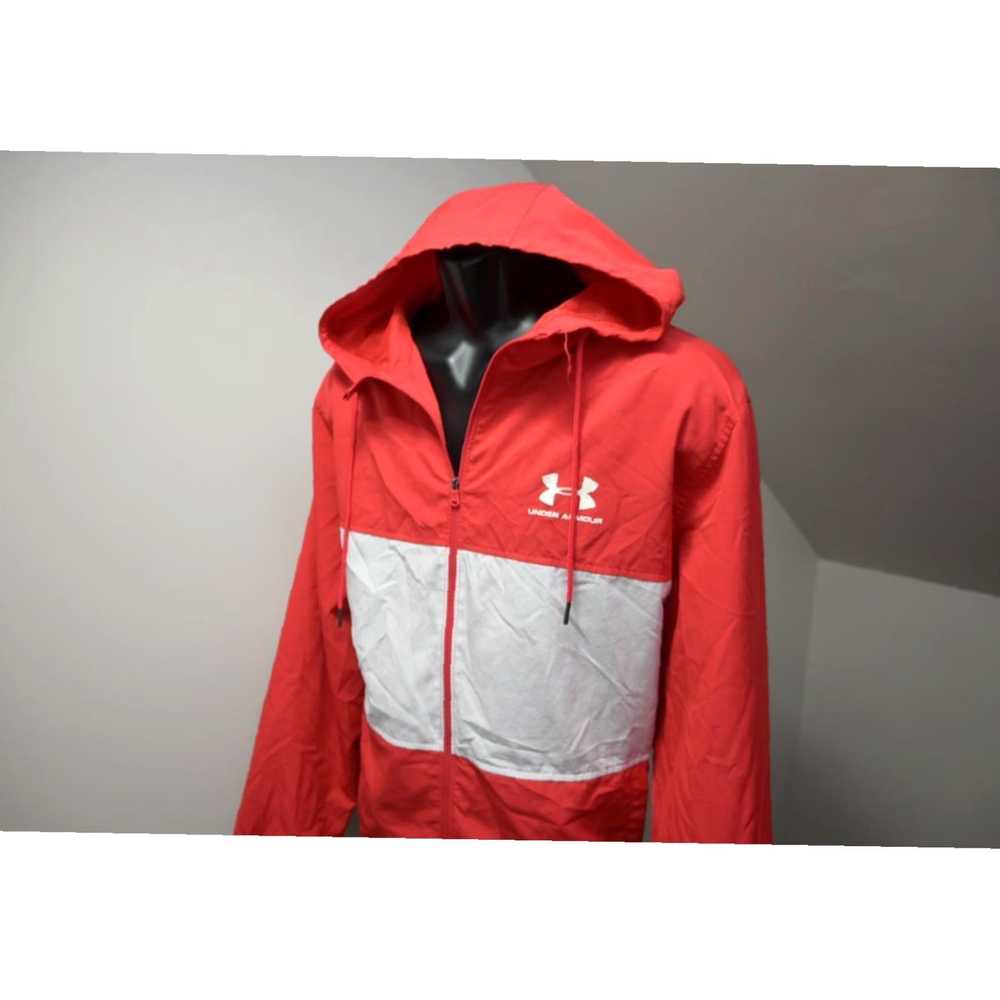 Under Armour Red Full Zip Lined Hoodie Athletic M… - image 3