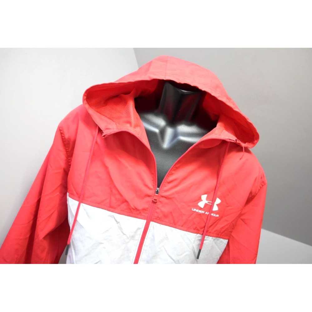 Under Armour Red Full Zip Lined Hoodie Athletic M… - image 4