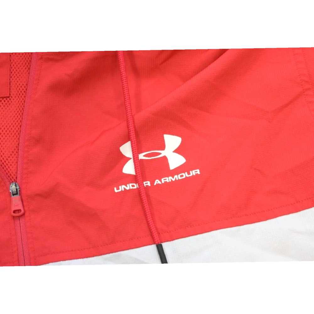 Under Armour Red Full Zip Lined Hoodie Athletic M… - image 6