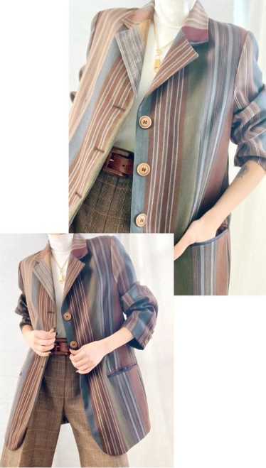 Italian wool stripe blazer