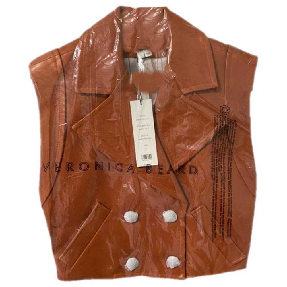 Veronica Beard Leather vest - image 1