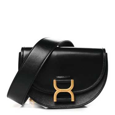 CHLOE Smooth Calfskin Mini Marcie Flap Bag Black