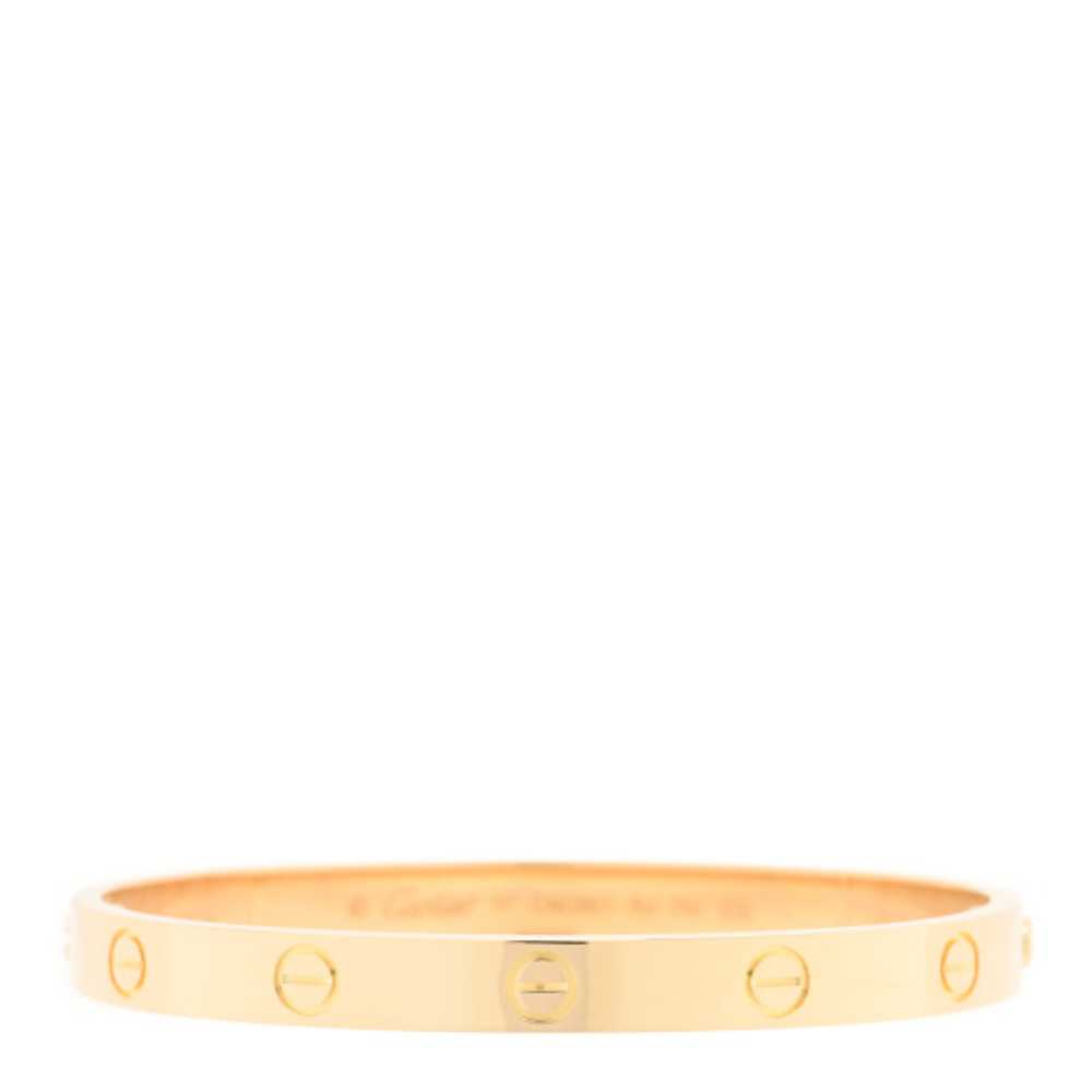 CARTIER 18K Yellow Gold LOVE Bracelet 17 - image 1