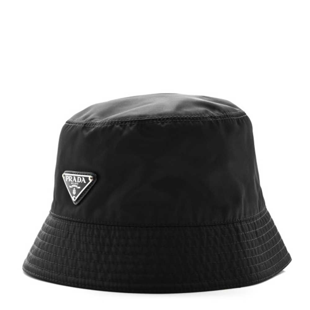 PRADA Re-Nylon Metal Triangle Logo Bucket Hat XL … - image 1