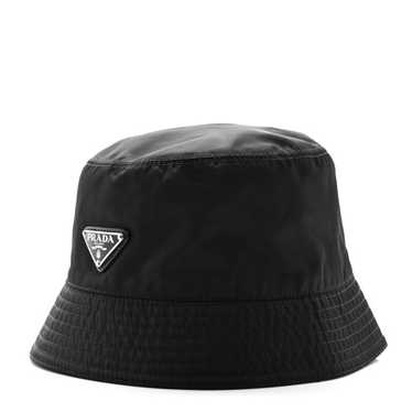 PRADA Re-Nylon Metal Triangle Logo Bucket Hat XL … - image 1