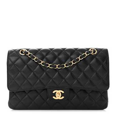 CHANEL Caviar Quilted Medium Double Flap Black - image 1