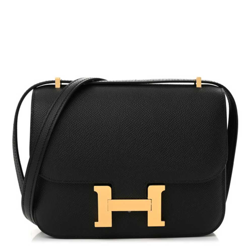 HERMES Epsom Constance 18 Black - image 1