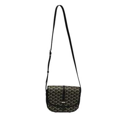 GOYARD/Cross Body Bag/Monogram/Leather/BLK/belved… - image 1