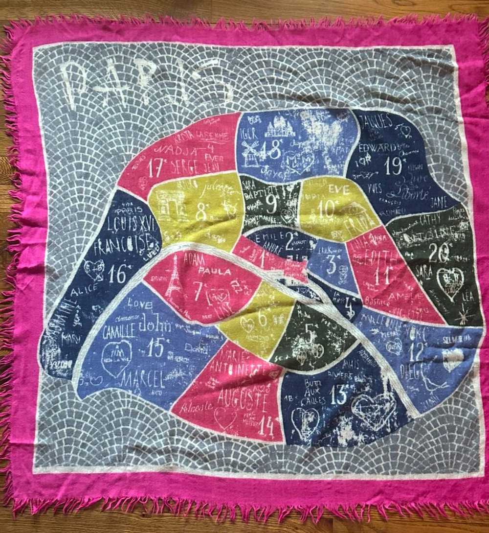 Inouitoosh Paris Map Scarf | Used, Secondhand, Re… - image 1