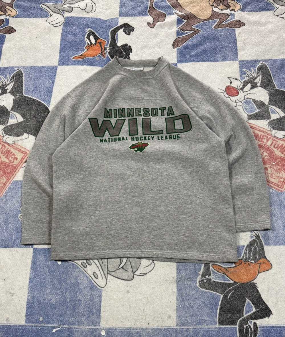 NHL × Vintage Vintage Minnesota Wild crewneck - image 1