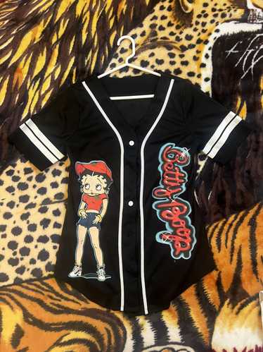 MLB × Streetwear Y2K cute Betty Boop Baseball Jers