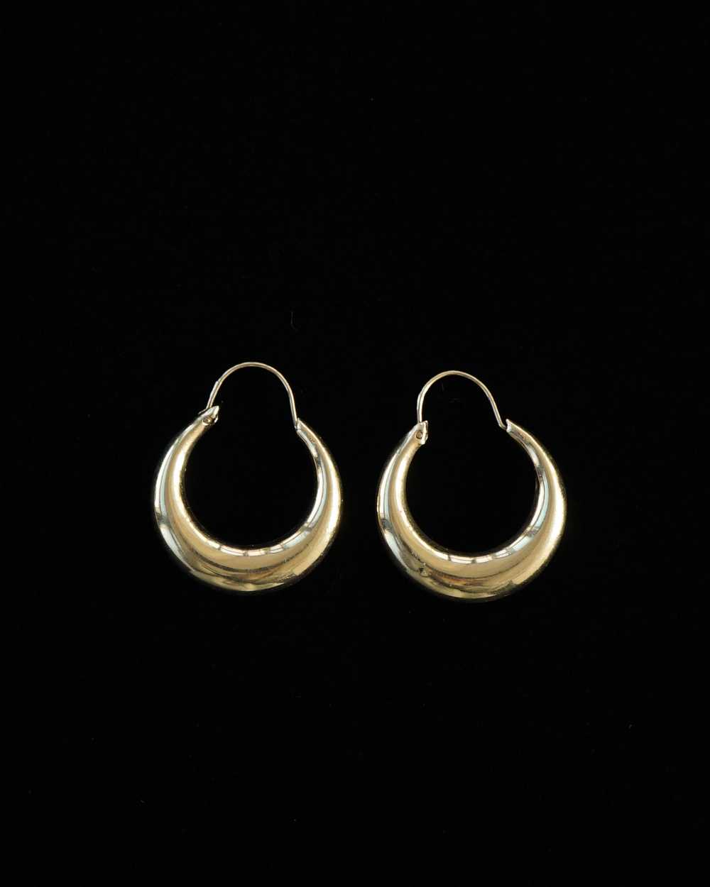 14k Gold Hoop Earrings - image 1