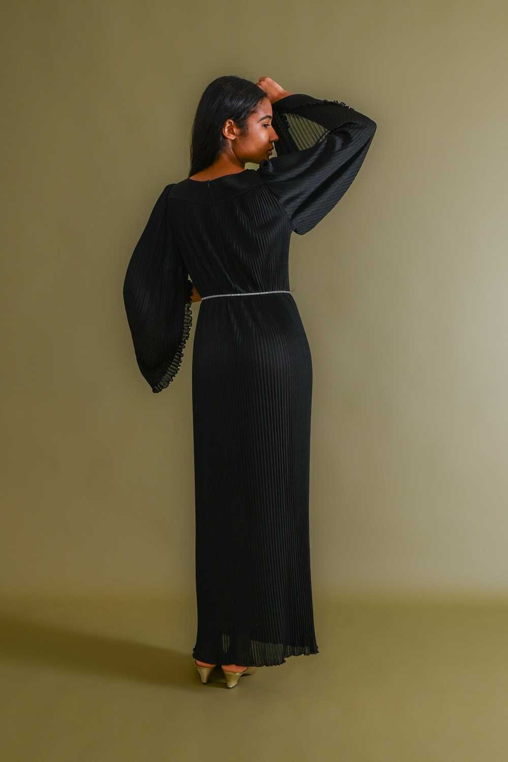 1970s Italian Micropleated Jersey Gown [xs/sm/med] - image 8