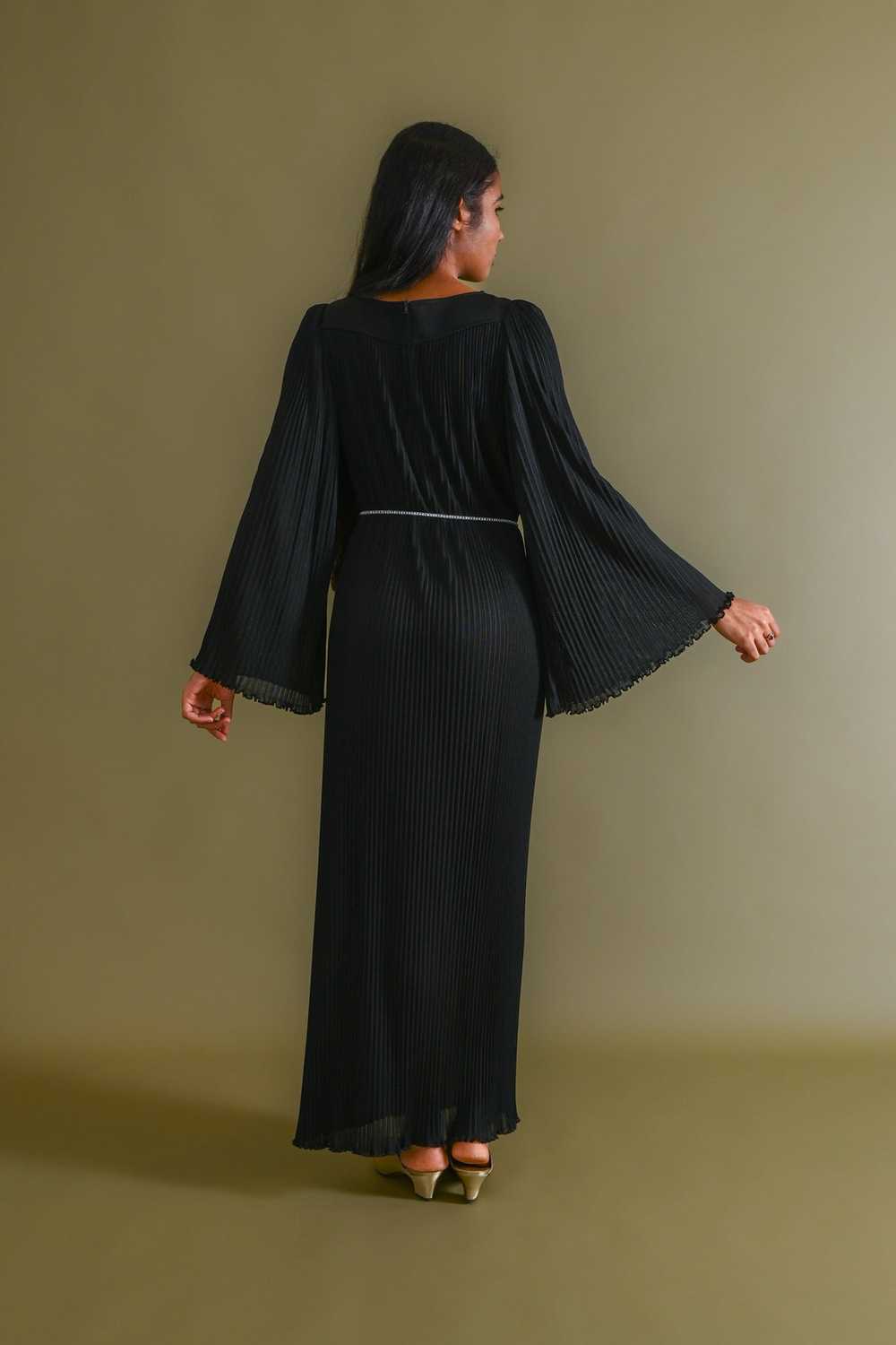 1970s Italian Micropleated Jersey Gown [xs/sm/med] - image 9