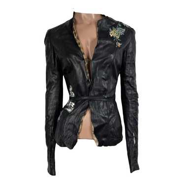 Roberto Cavalli Leather biker jacket - image 1