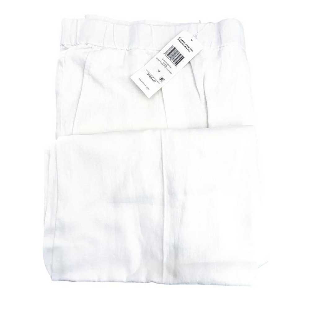 Eileen Fisher Linen straight pants - image 3