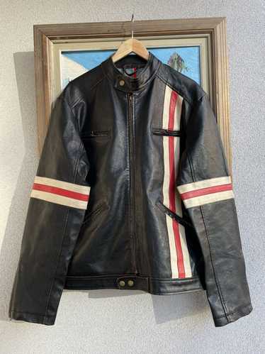 Leather Jacket × Racing × Vintage Vintage Light L… - image 1